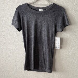 Athleta Charcoal Short Sleeve Tee